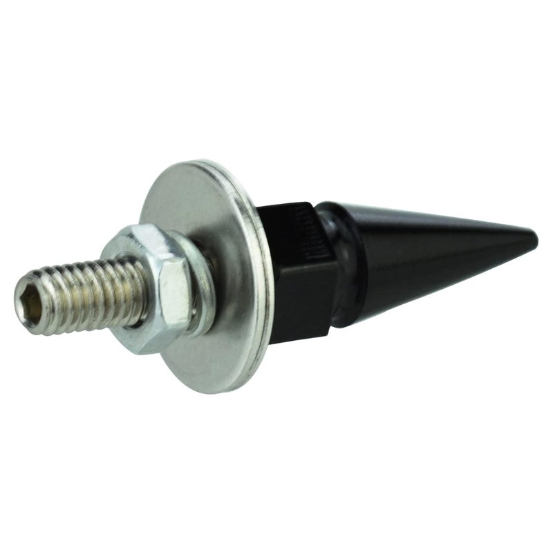 Abfer Car License Plate Screws Spike Shape License Plate Fasteners Bolt 4Pcs Anti Theft License Plate Screw Frame Kit Fit for Most Vehicle Motorcycles Trucks (Black) - Image 4
